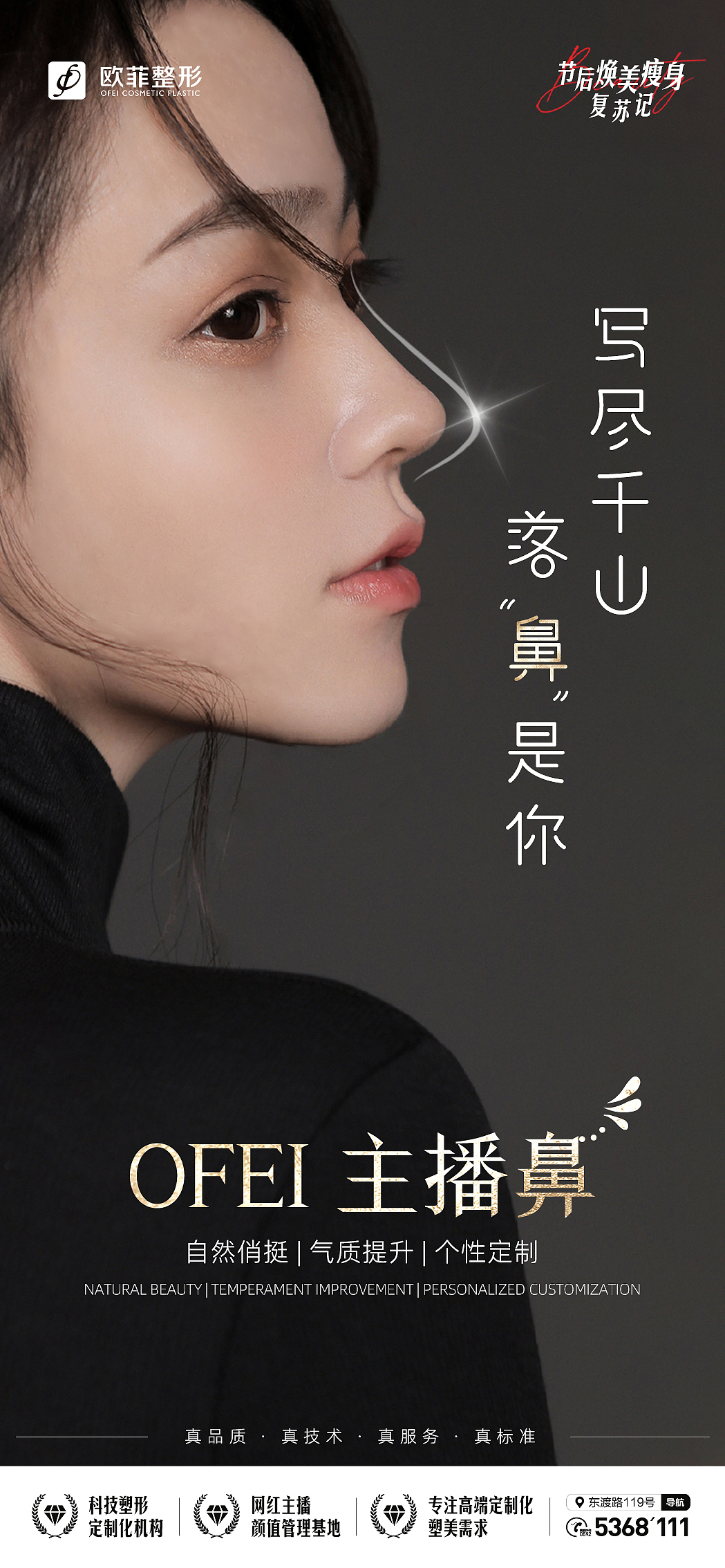 医美眼鼻整形黑色（图ZMjk5Njk3NDUy） - 海报 - 站酷设计师E1874原创素材 - 站酷ZCOOL