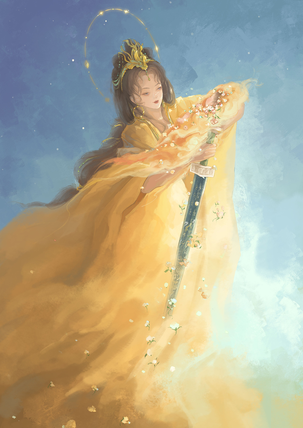 少司命（图ZMzYwNTMwMDg4） - 商业插画 - 站酷设计师牧之的插画原创素材 - 站酷ZCOOL