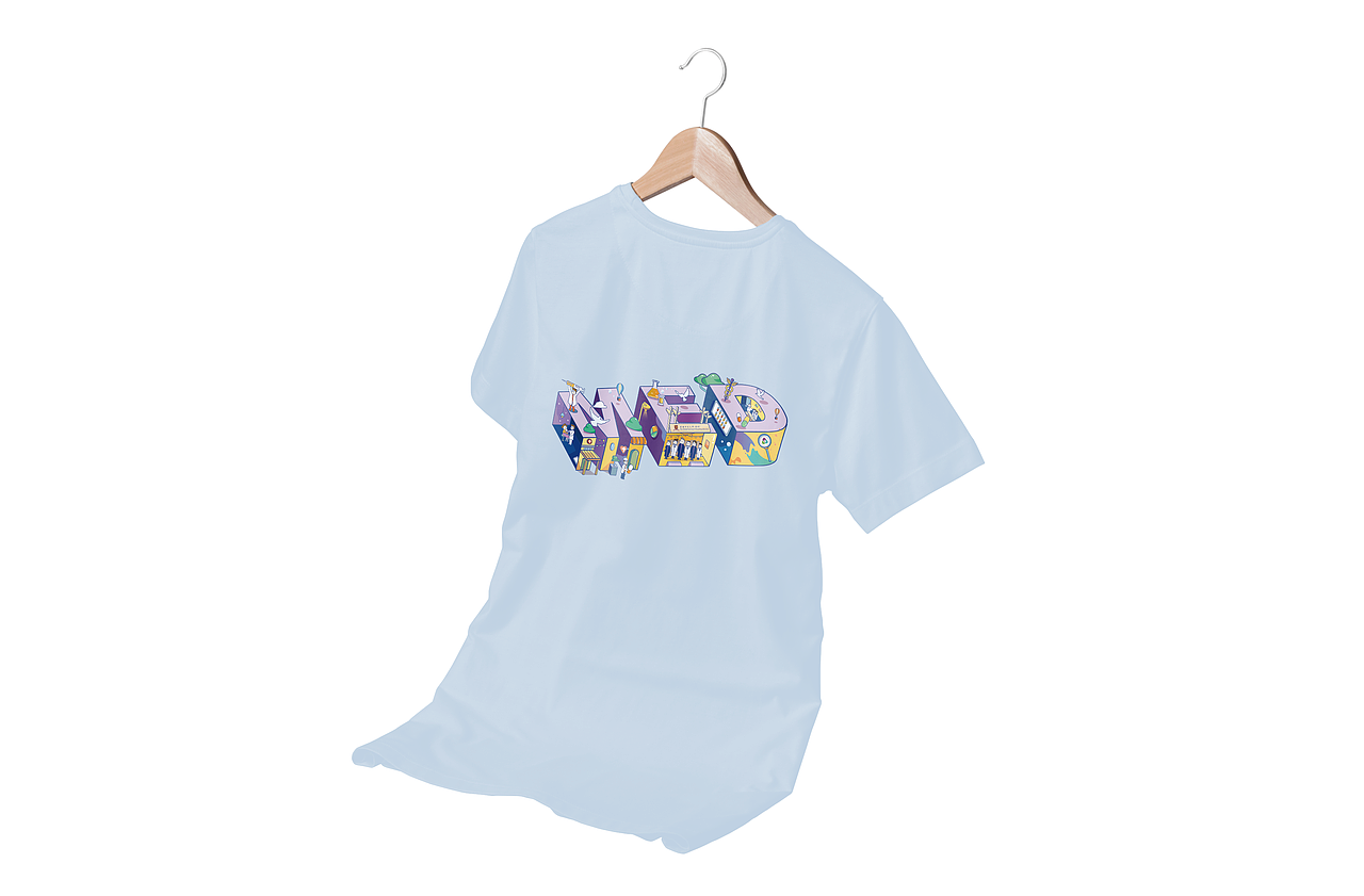 迎新文化衫图案应用效果展示