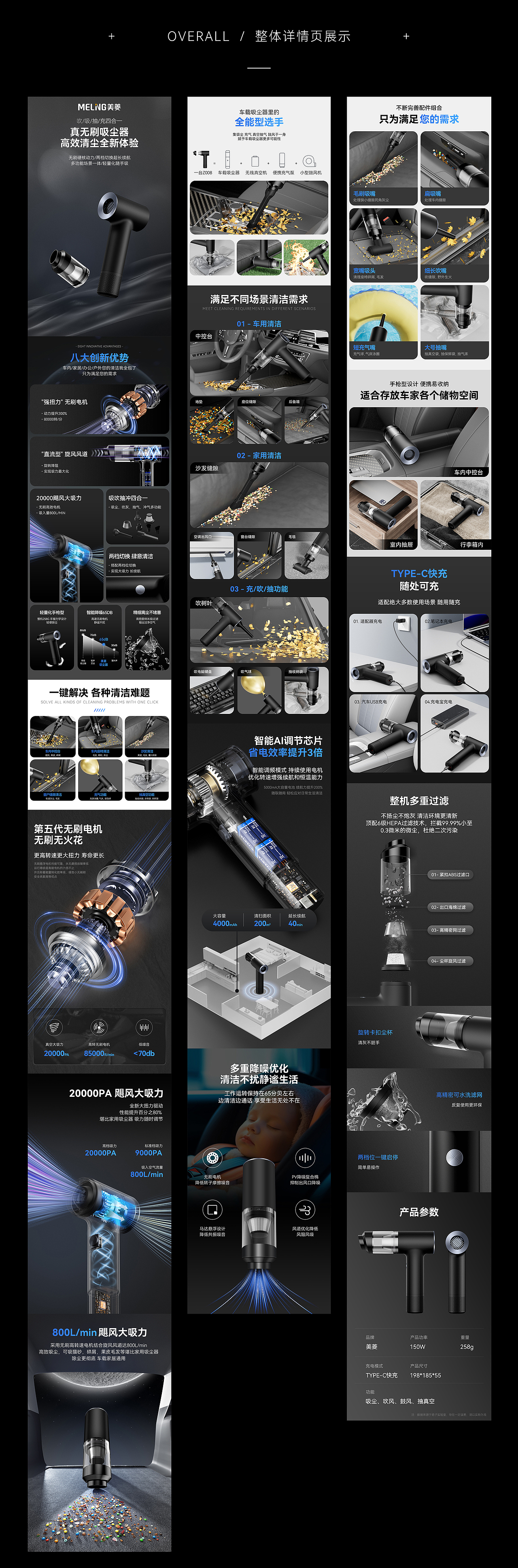 美菱清洁设备-品牌视觉方案(线上天猫店铺)