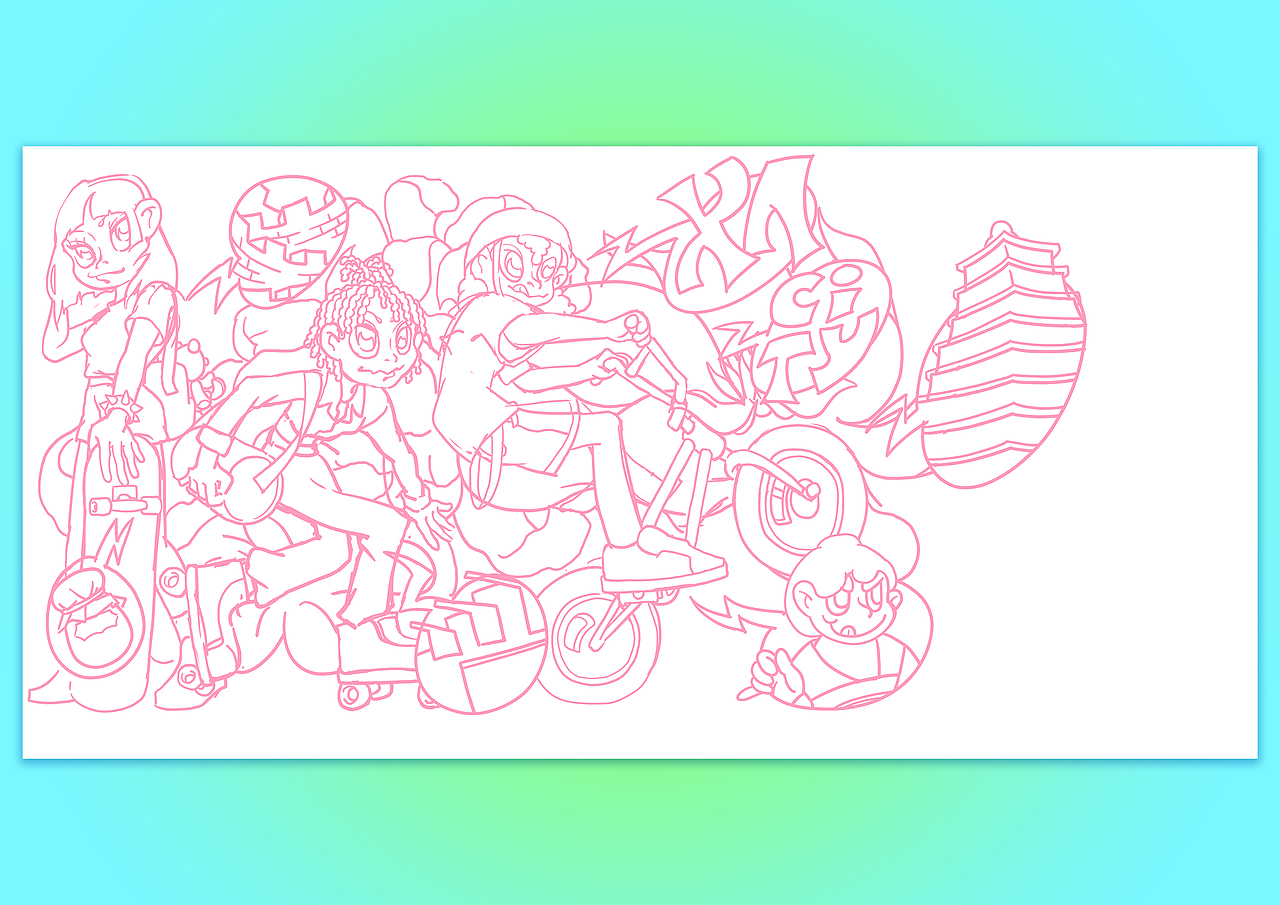 原创插画/古城新声