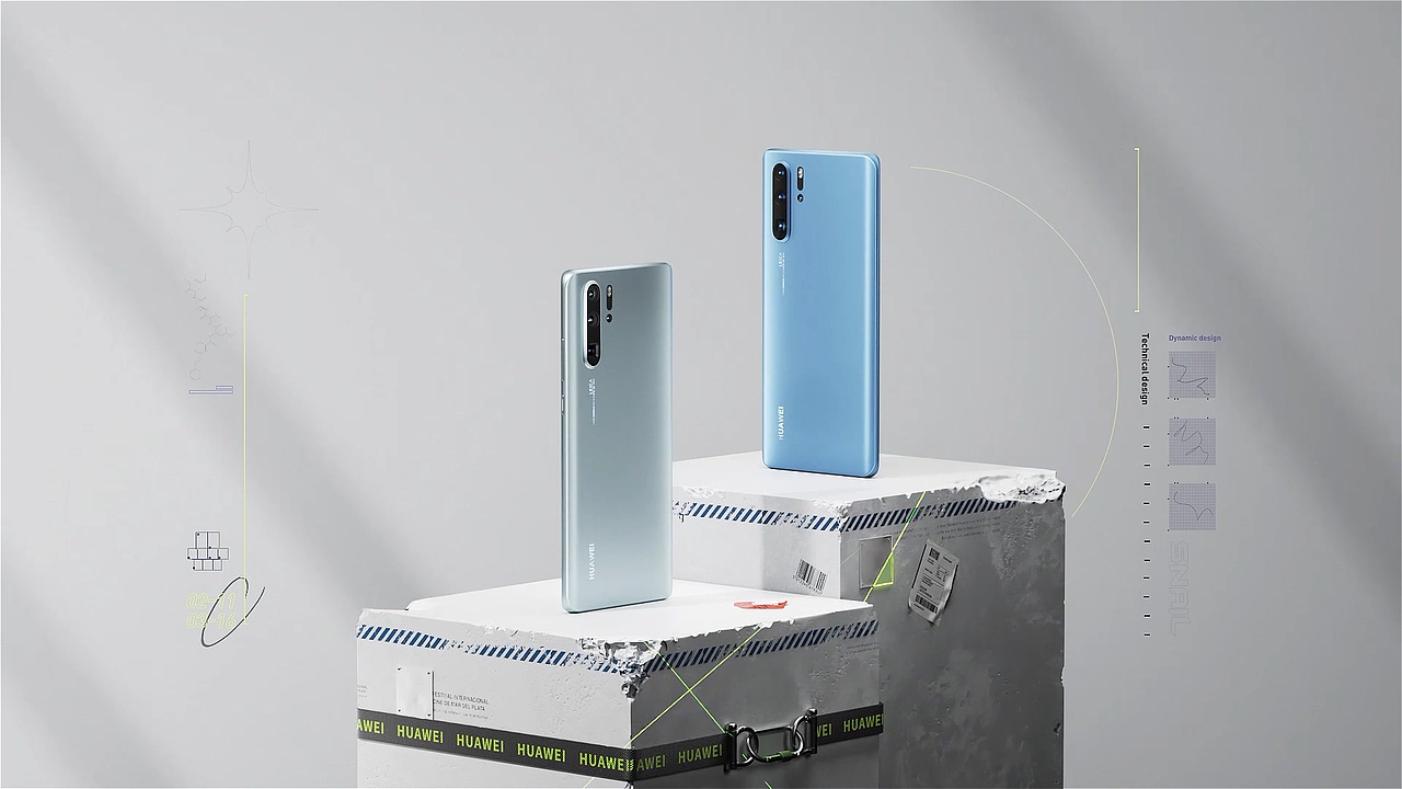 C4D动态学蜗牛-华为P30动态临摹（图ZMzM5MTA0OTI4） - 动画/影视 - 站酷设计师C4D杨帆原创素材 - 站酷ZCOOL