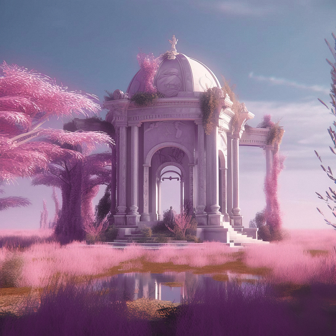 midjourney生成梦幻场景2