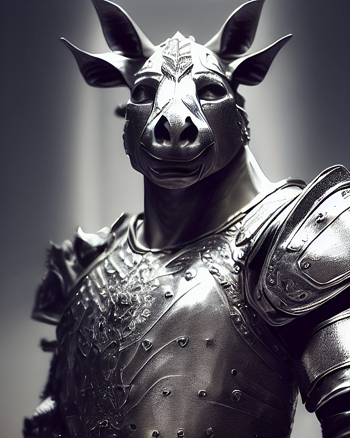 用Tiamat AI绘画创作的动物战士