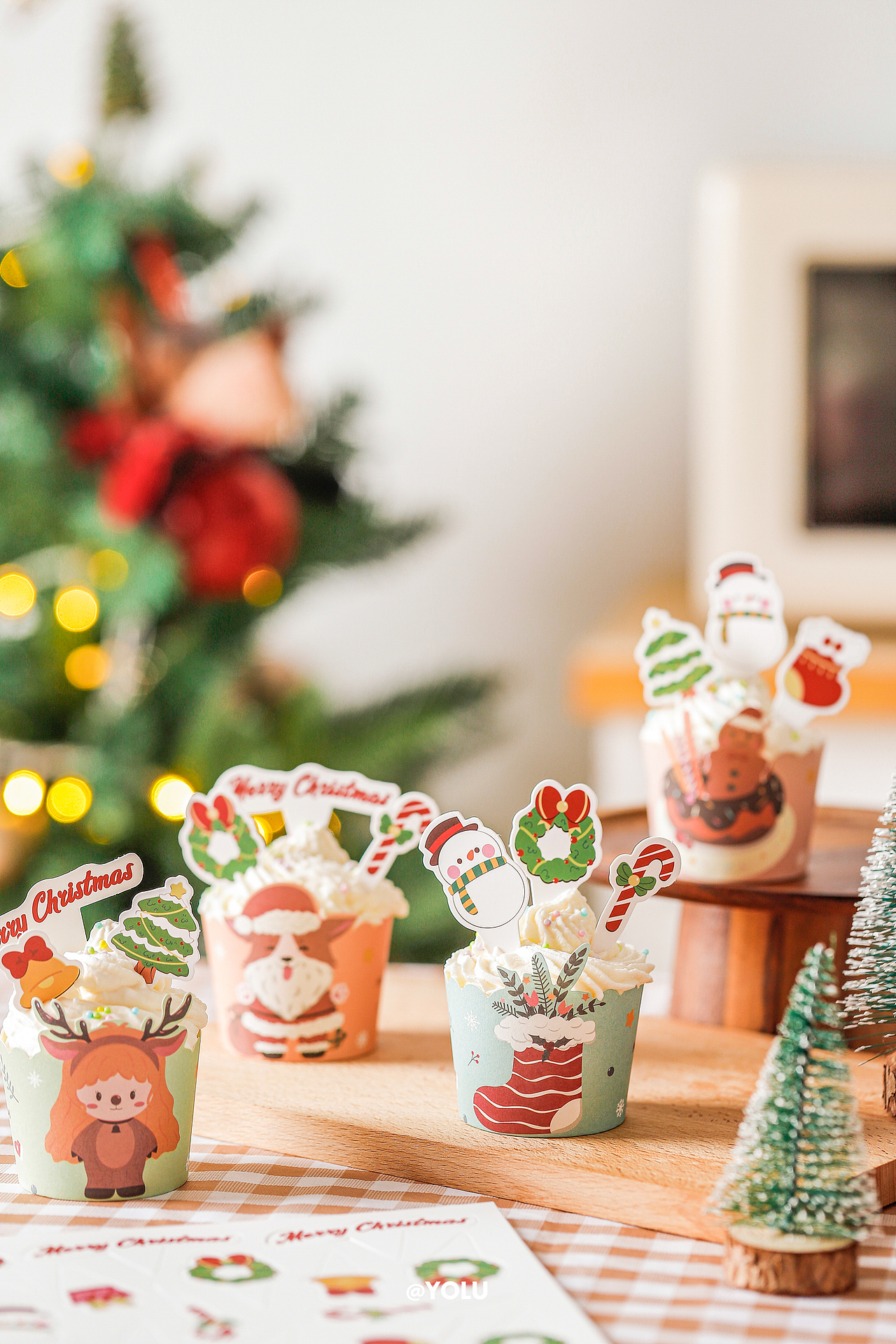 圣诞节主题拍摄 X 农夫山泉打奶茶/餐具/圣诞包装