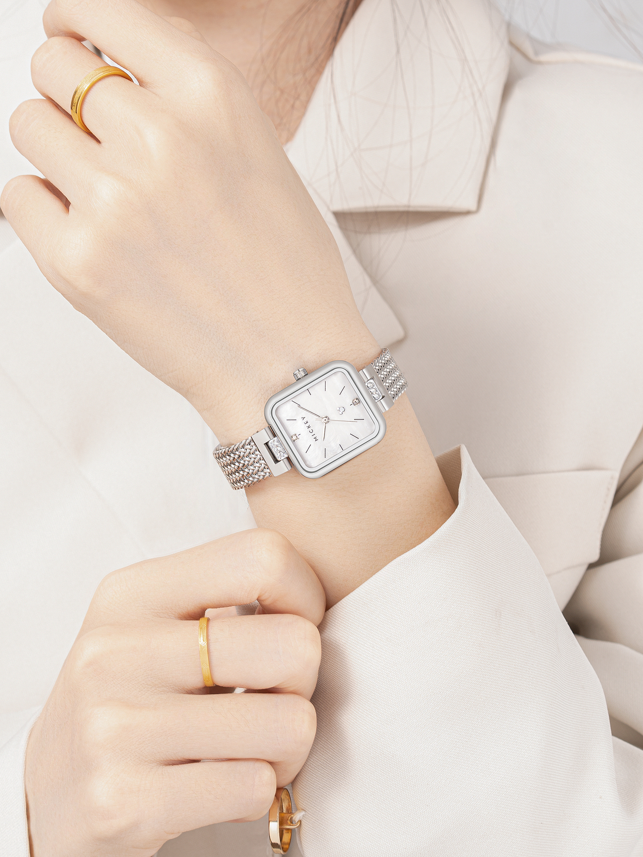 手表佩戴图拍摄 #女表佩戴图 女表模特图