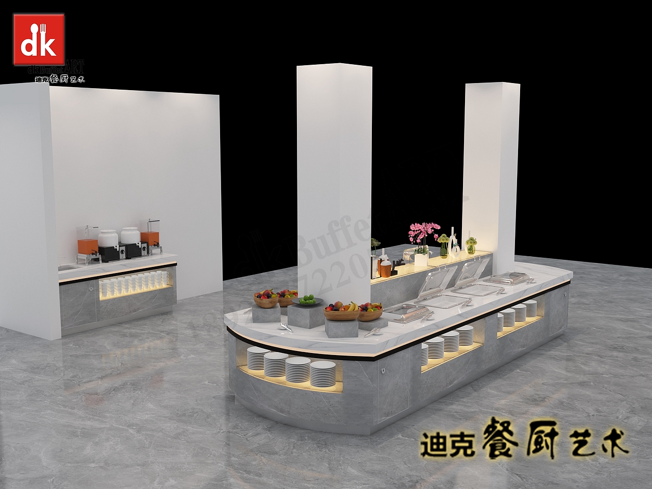 大理石取餐线 酒店自助餐台设计 高职餐厅取餐台（图ZMzIyNjM4MTgw） - 其他工业/产品 - 站酷设计师迪克自助餐台定制原创素材 - 站酷ZCOOL