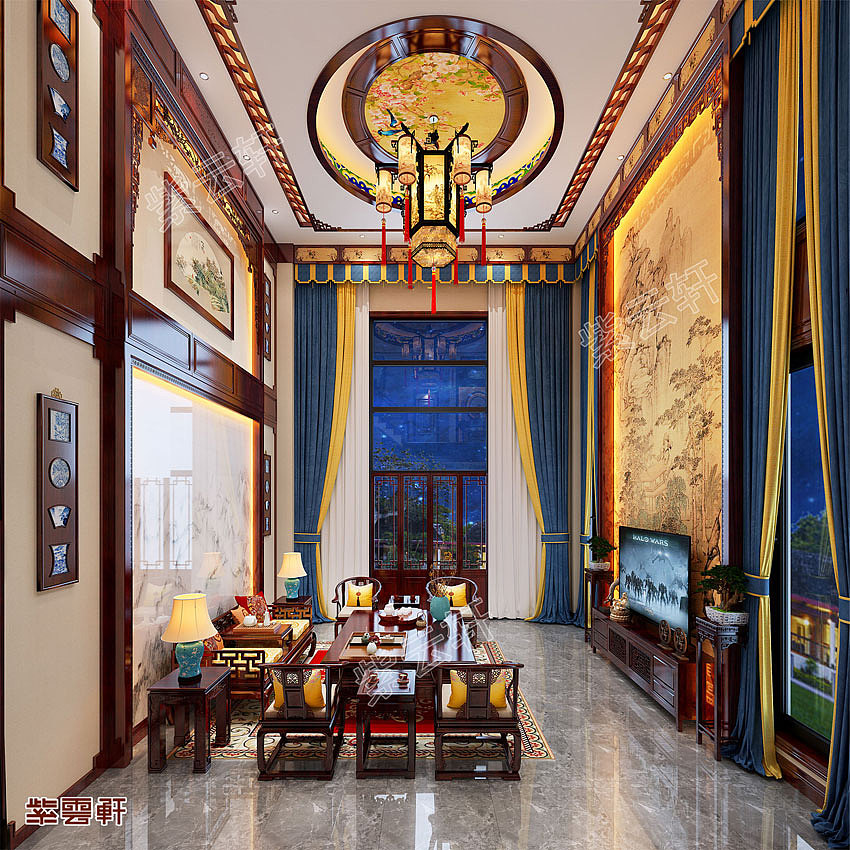 紫云轩古典中式别墅豪宅装修