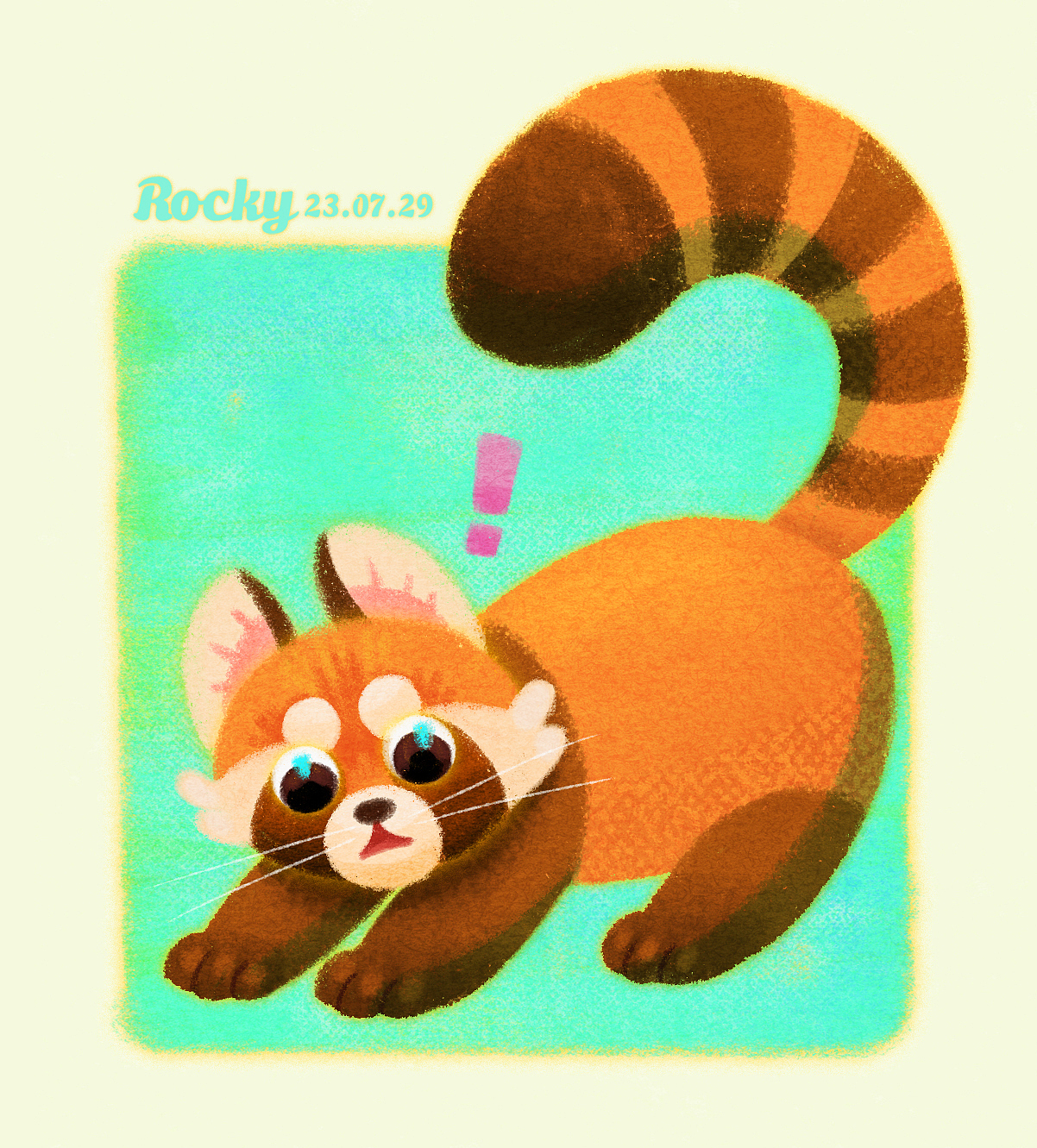 可爱小熊猫的4种状态