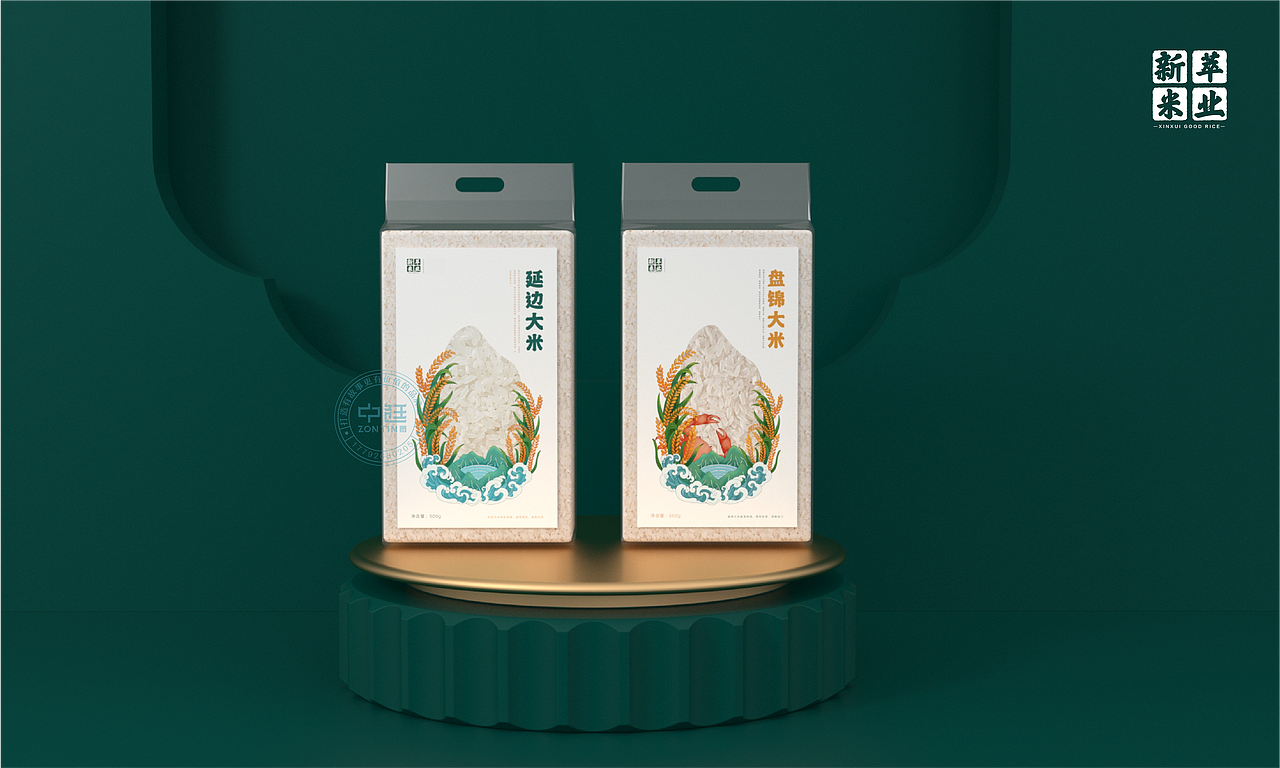延川大米｜盘锦大米｜包装设计×中廷品牌设计（图ZMzM1MjU4Nzcy） - 包装 - 站酷设计师中廷品牌设计原创素材 - 站酷ZCOOL