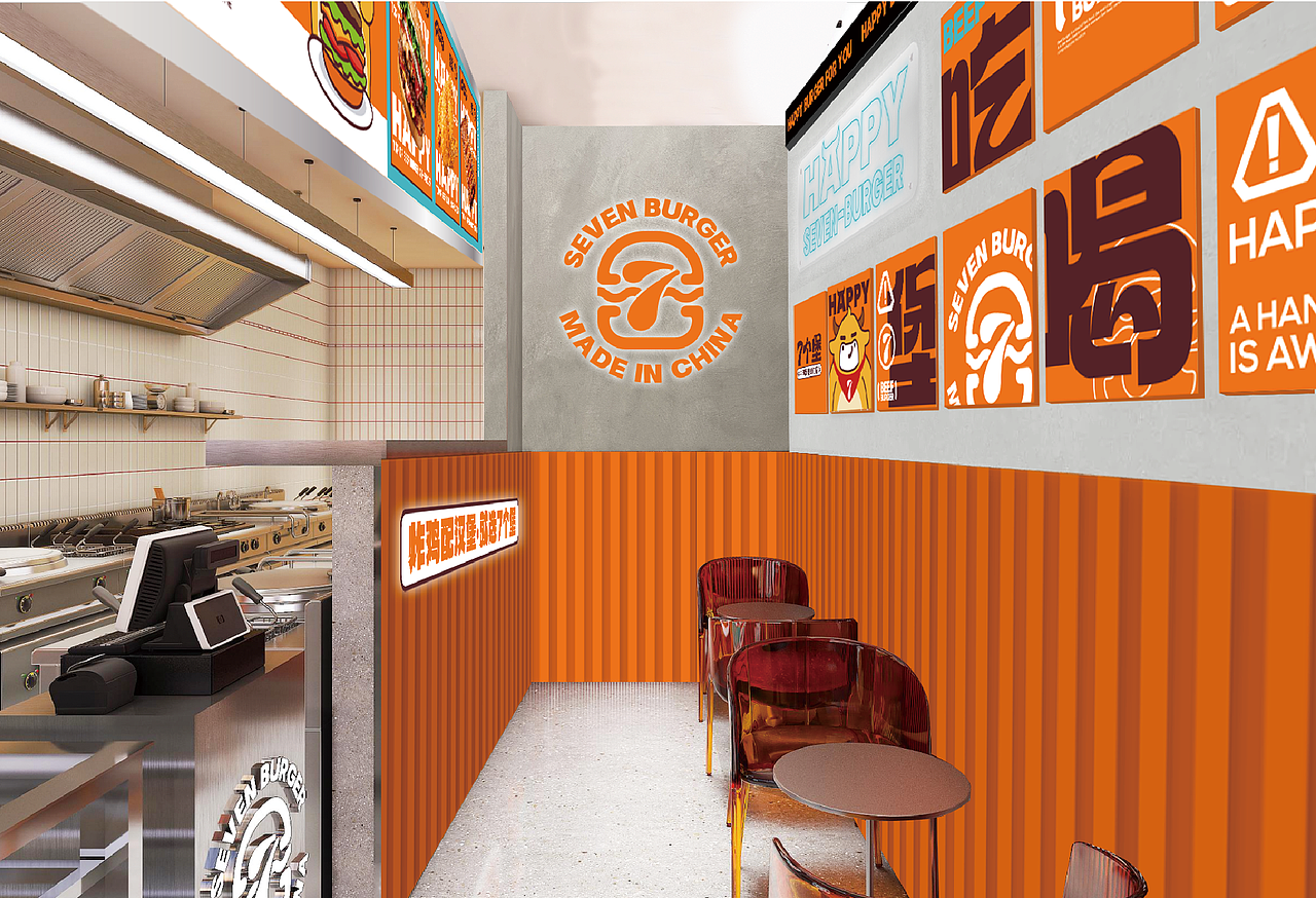 七个堡-汉堡炸鸡品牌全案设计/包装设计/IP设计/VI设计（图ZMzU3MjA0MDYw） - 品牌 - 站酷设计师大连诚禧设计原创素材 - 站酷ZCOOL