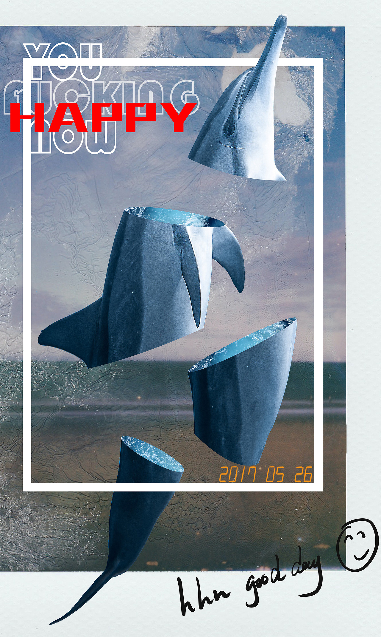 水族馆海豚 Are you happy now（图ZMzA0MTQ5MzYw） - 海报 - 站酷设计师萨宁原创素材 - 站酷ZCOOL