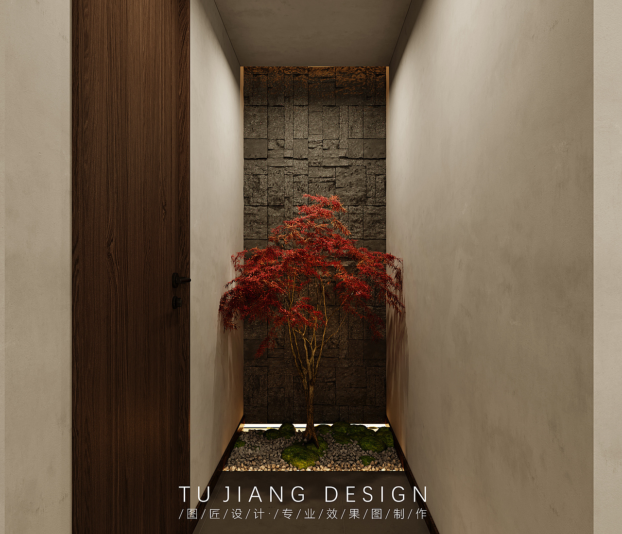 禅意·山水雅韵 现代之境,也强调了原始的凝重感。