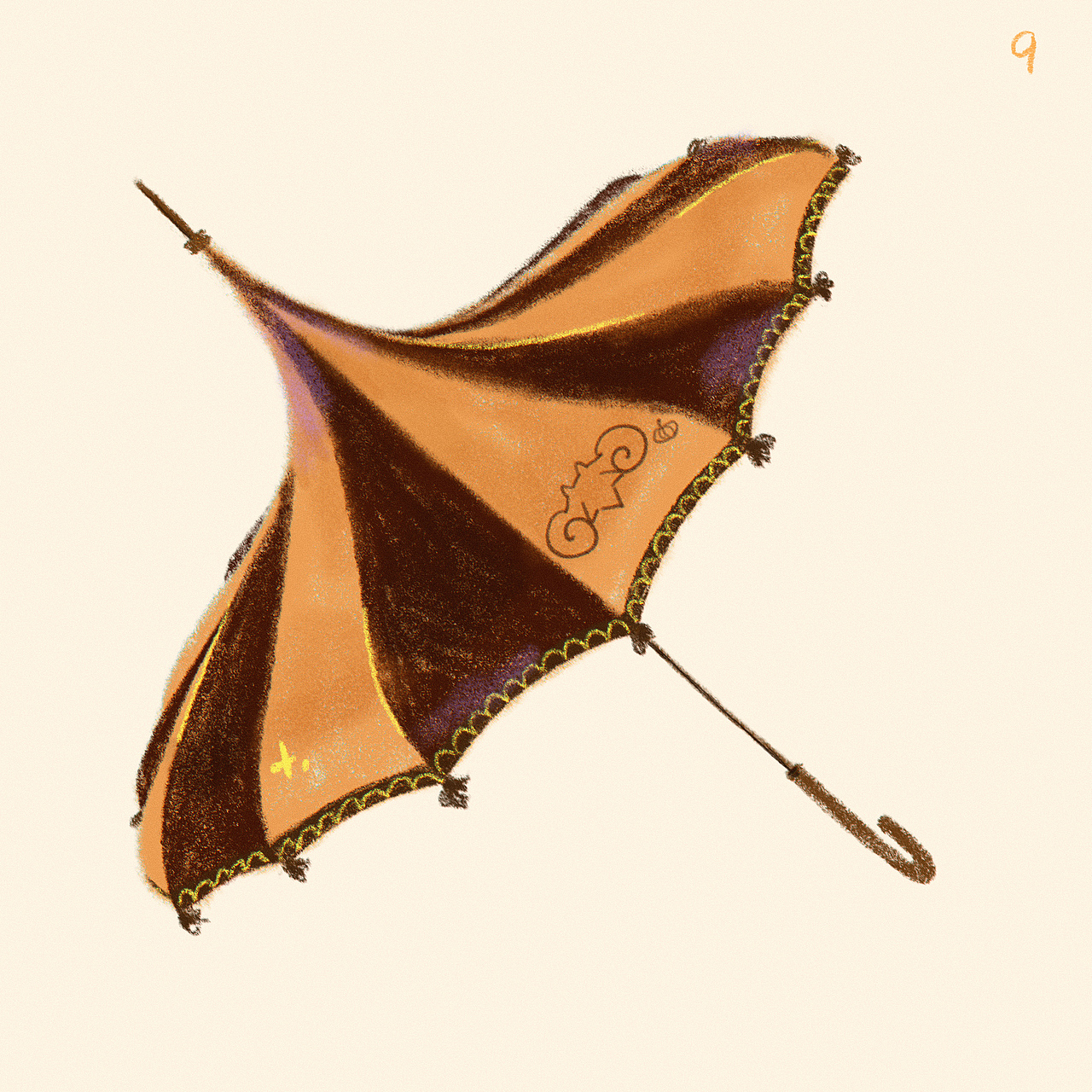 【DAY9】伞（图ZMzIzMTcxMjcy） - 儿童插画 - 站酷设计师常饮决明原创素材 - 站酷ZCOOL