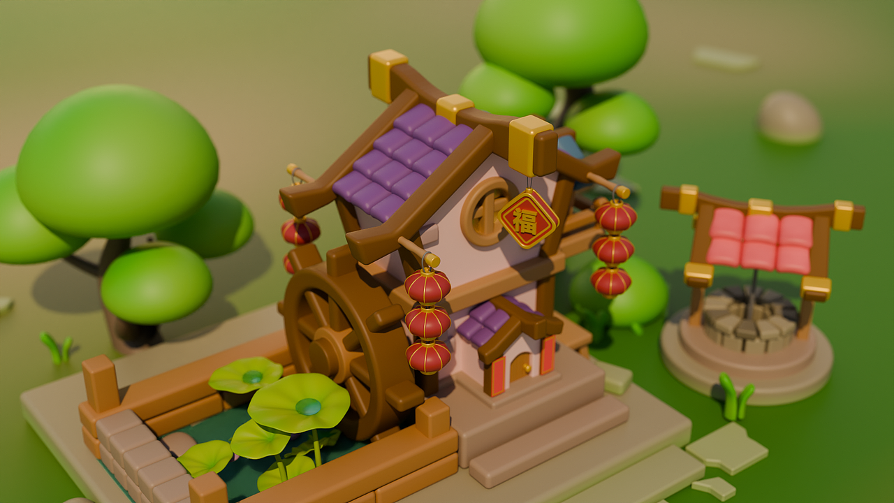 一套中国风小建筑的设计（图ZMzYyNjU1MTI0） - 场景 - 站酷设计师胡子渣渣呀原创素材 - 站酷ZCOOL