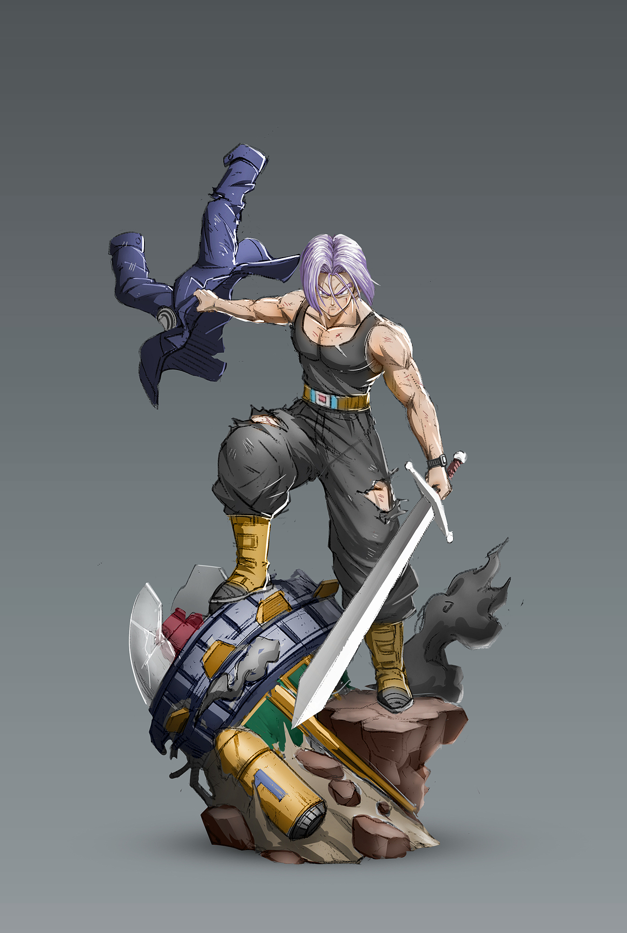 手办设计——七龙珠 特兰克斯时光机