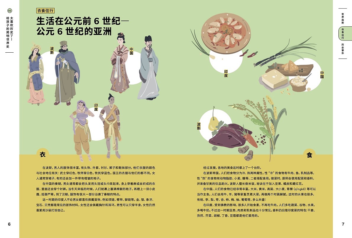 《太喜欢历史了》绘本部分/数字插画（图ZMzQwNjE3ODY4） - 儿童插画 - 站酷设计师梁稳赢原创素材 - 站酷ZCOOL