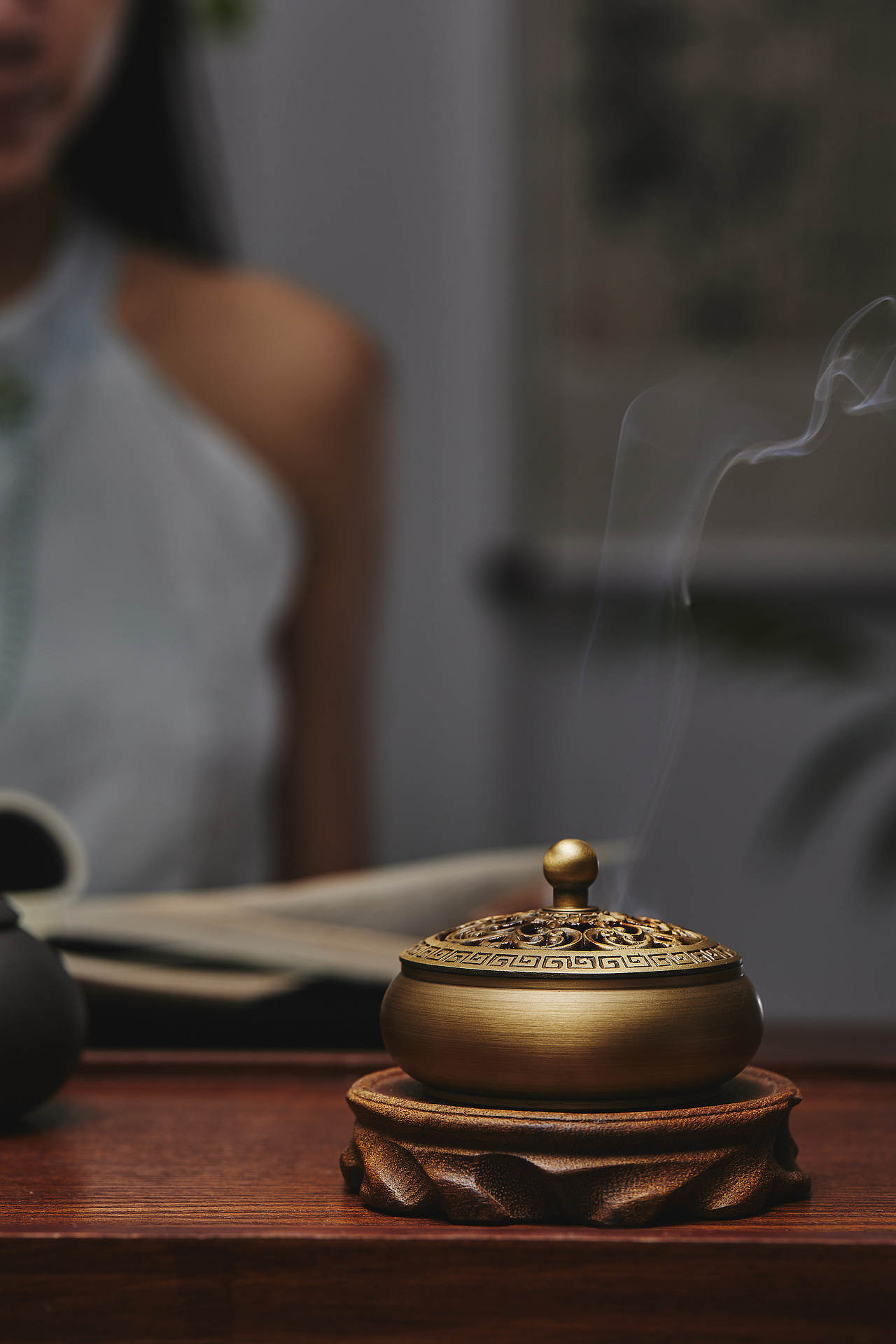 古风香炉电商产品静物拍摄