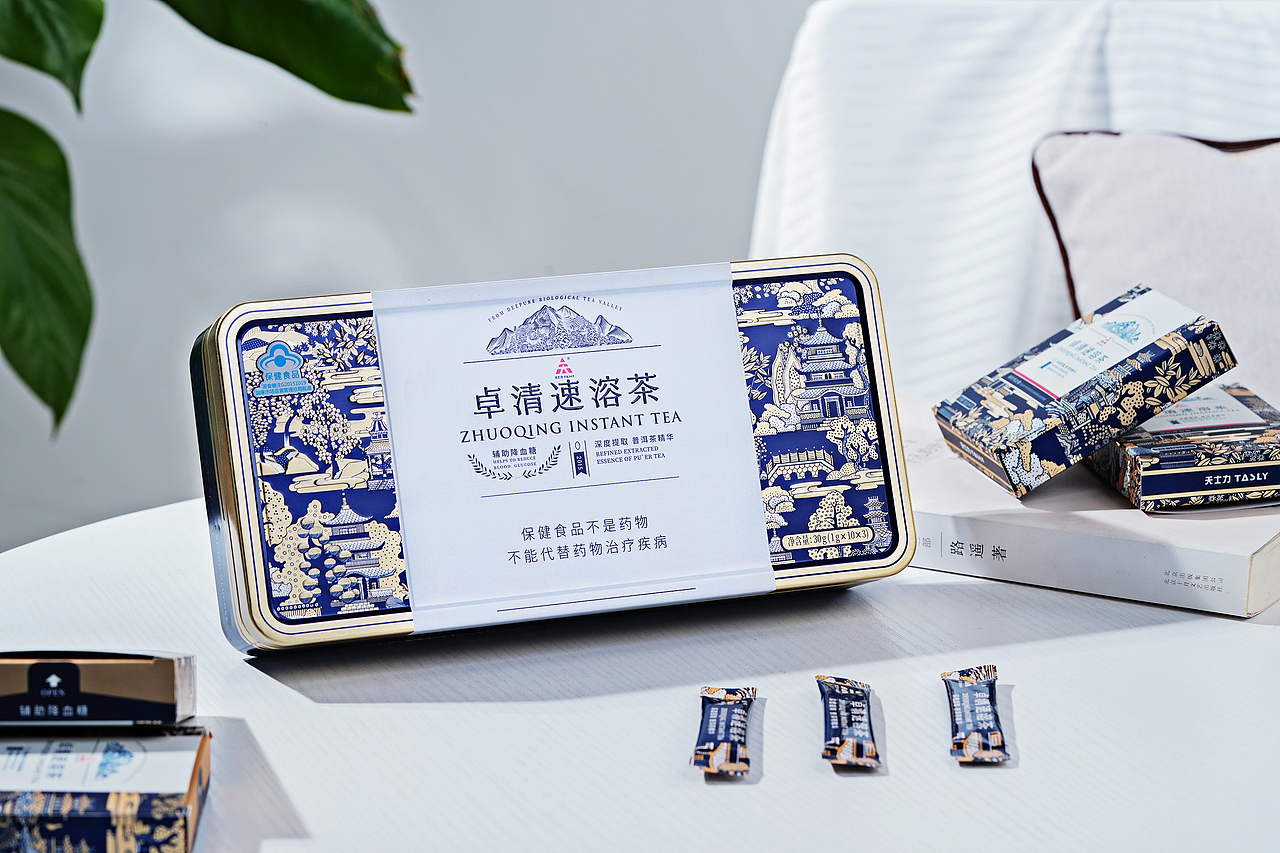 天士力&卓清速溶茶 静物拍摄