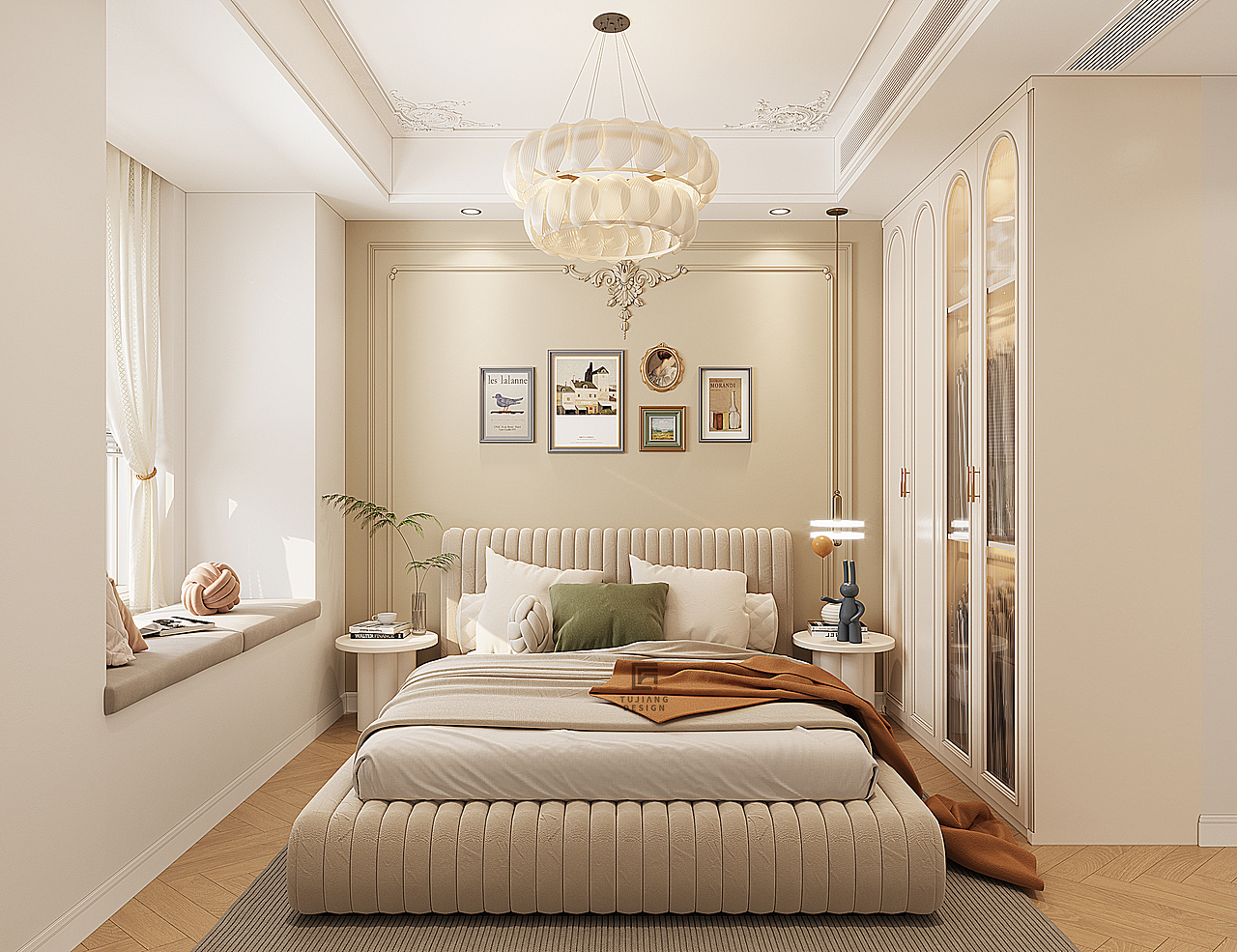 现代法式别墅,有人人羡慕的院子,坠入人间浪漫!