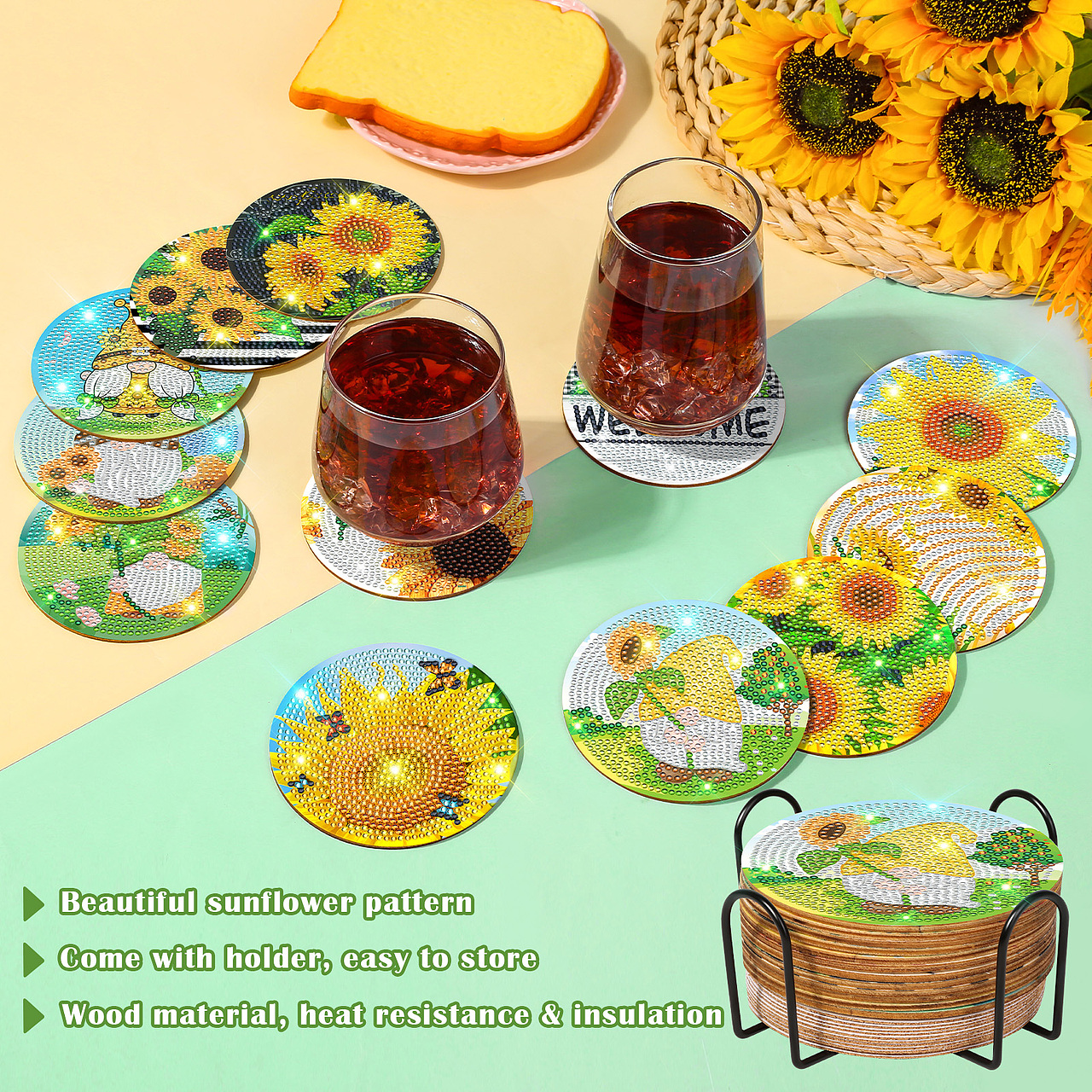 钻石杯垫亚马逊