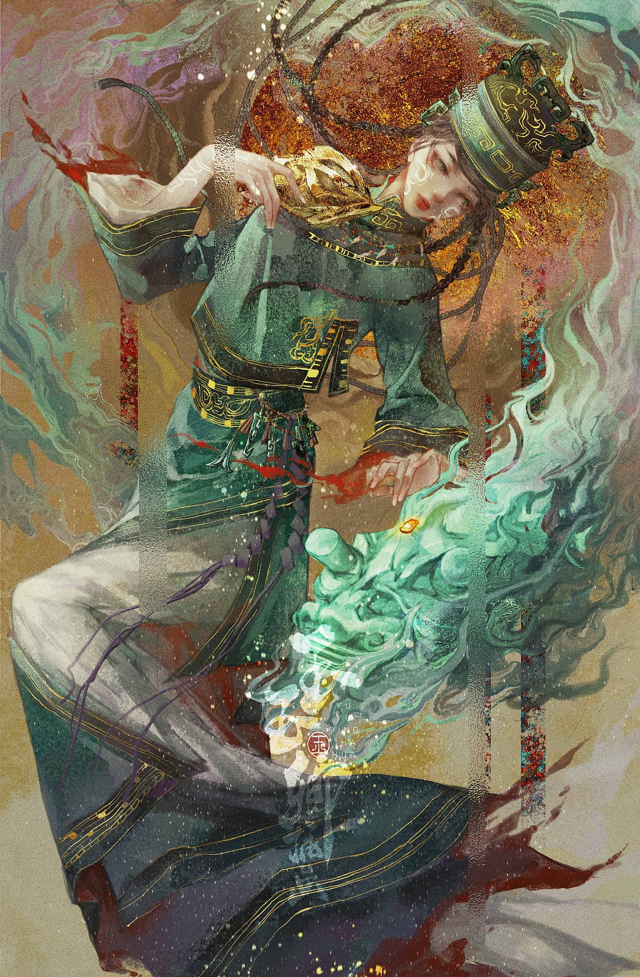 【国家宝藏】文物拟人系列插画(图ZMzE1MTkyNDAw) - 艺术插画 - 站酷设计师画画的玉玉卿原创素材 - 站酷ZCOOL