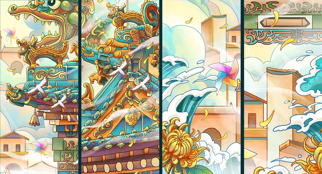 二十四节气插画—秋分