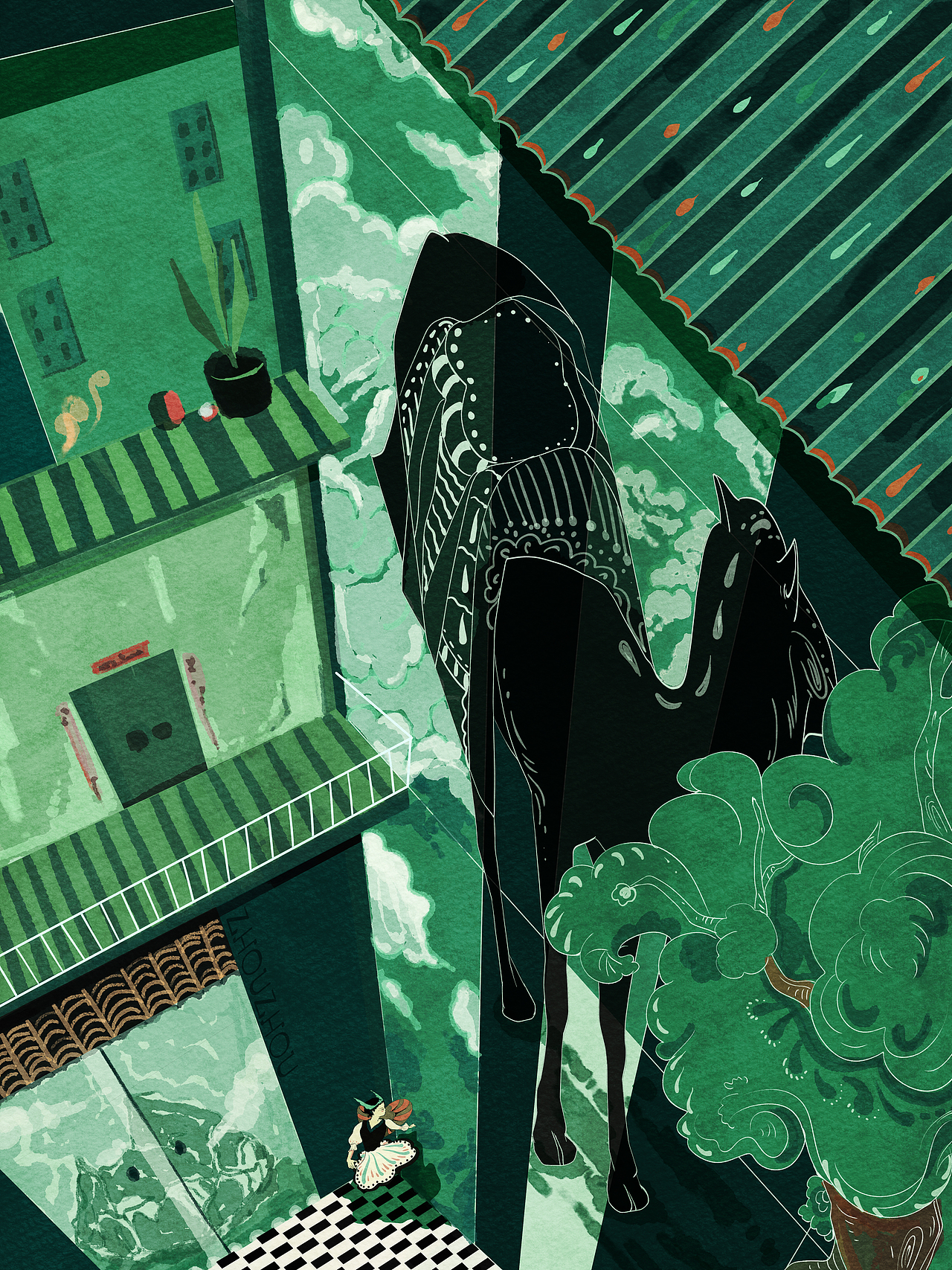 2022年度插画总结（图ZMzI2NzgwNjI0） - 创作习作 - 站酷设计师蓝昼BlueZZ原创素材 - 站酷ZCOOL