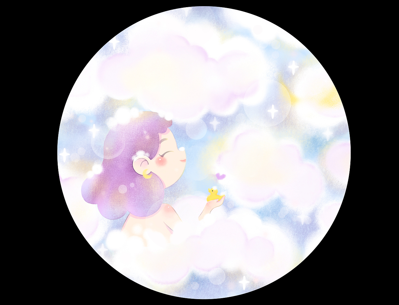 云朵里面洗个澡