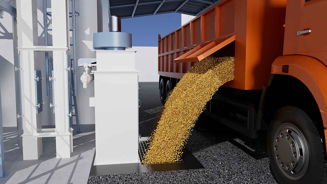 饲料生产线动画