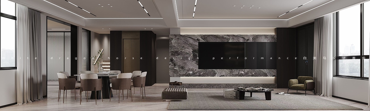 现代风格——白龙马效果