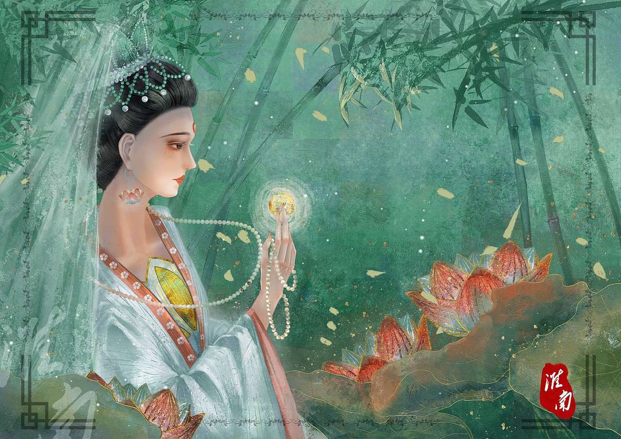 春水碧于天，画船听雨眠（图ZMzYwNzU0ODAw） - 艺术插画 - 站酷设计师淮南dddd原创素材 - 站酷ZCOOL