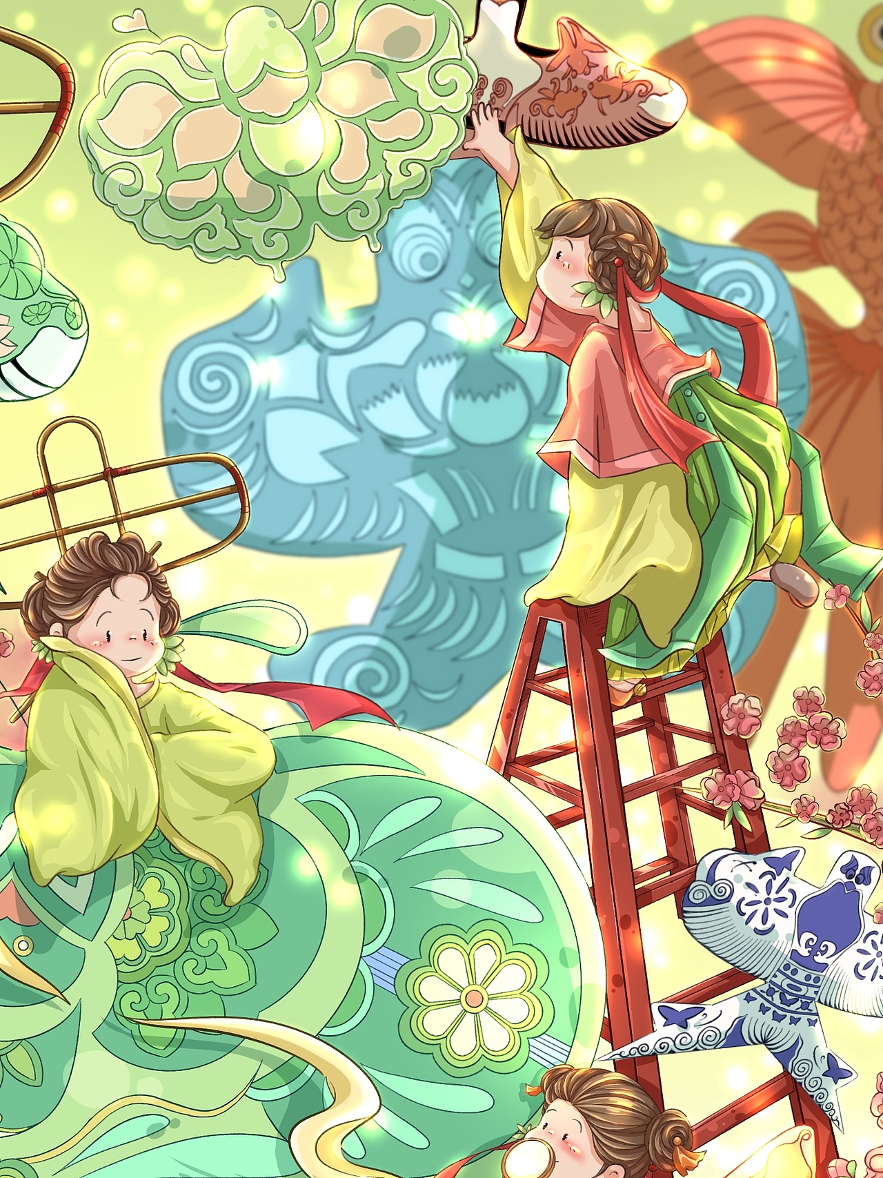 春夏秋冬（图ZMzM3MzU5NDAw） - 商业插画 - 站酷设计师杉小杉原创素材 - 站酷ZCOOL