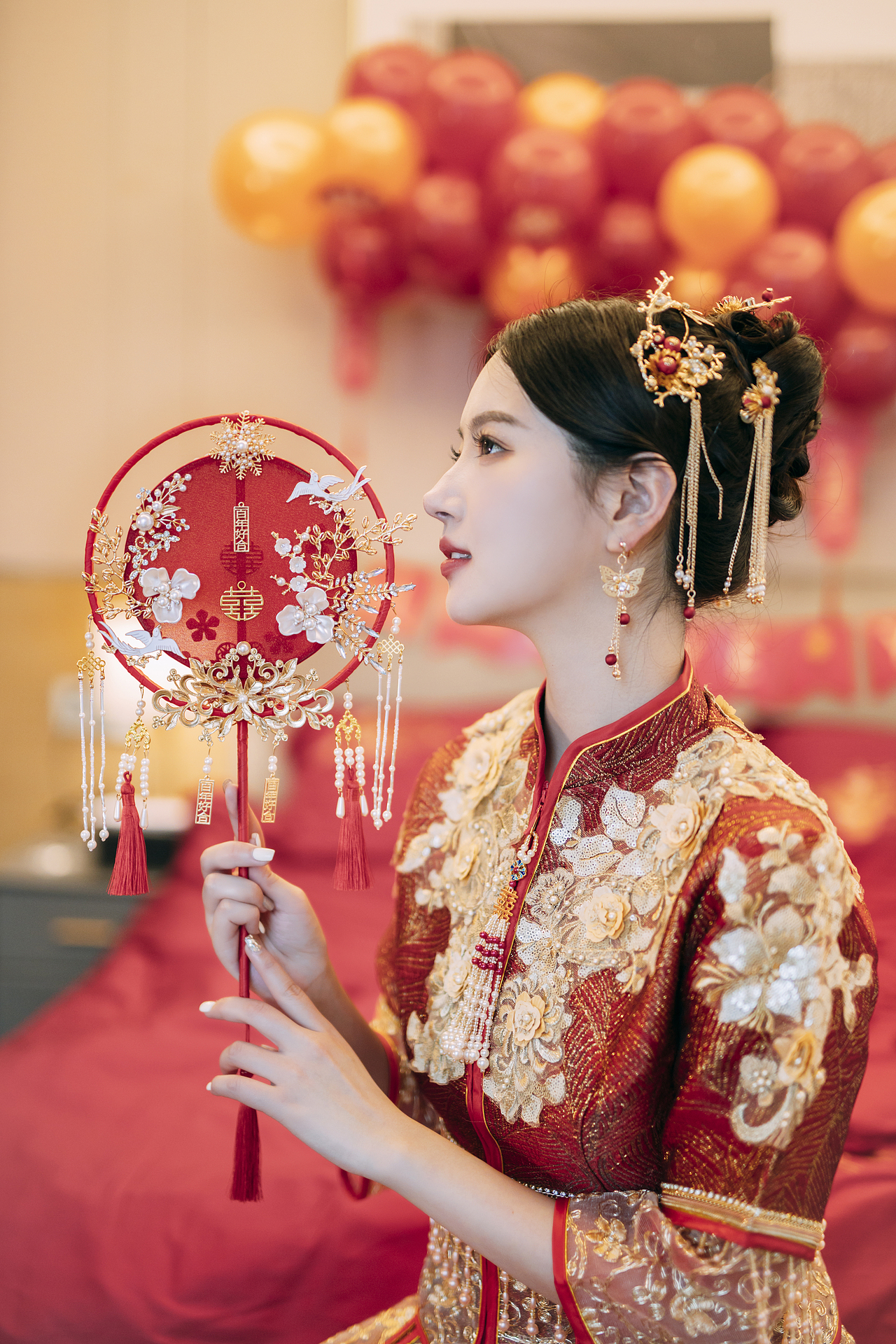 团扇商拍-标致的新娘子（图ZMzMxODQxNDU2） - 产品摄影 - 站酷设计师芥茉在拍照原创素材 - 站酷ZCOOL