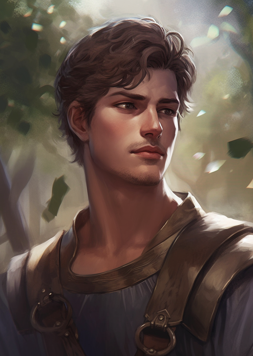 动漫帅哥 欧风 肌肉男 AI+板绘创作 请勿商用