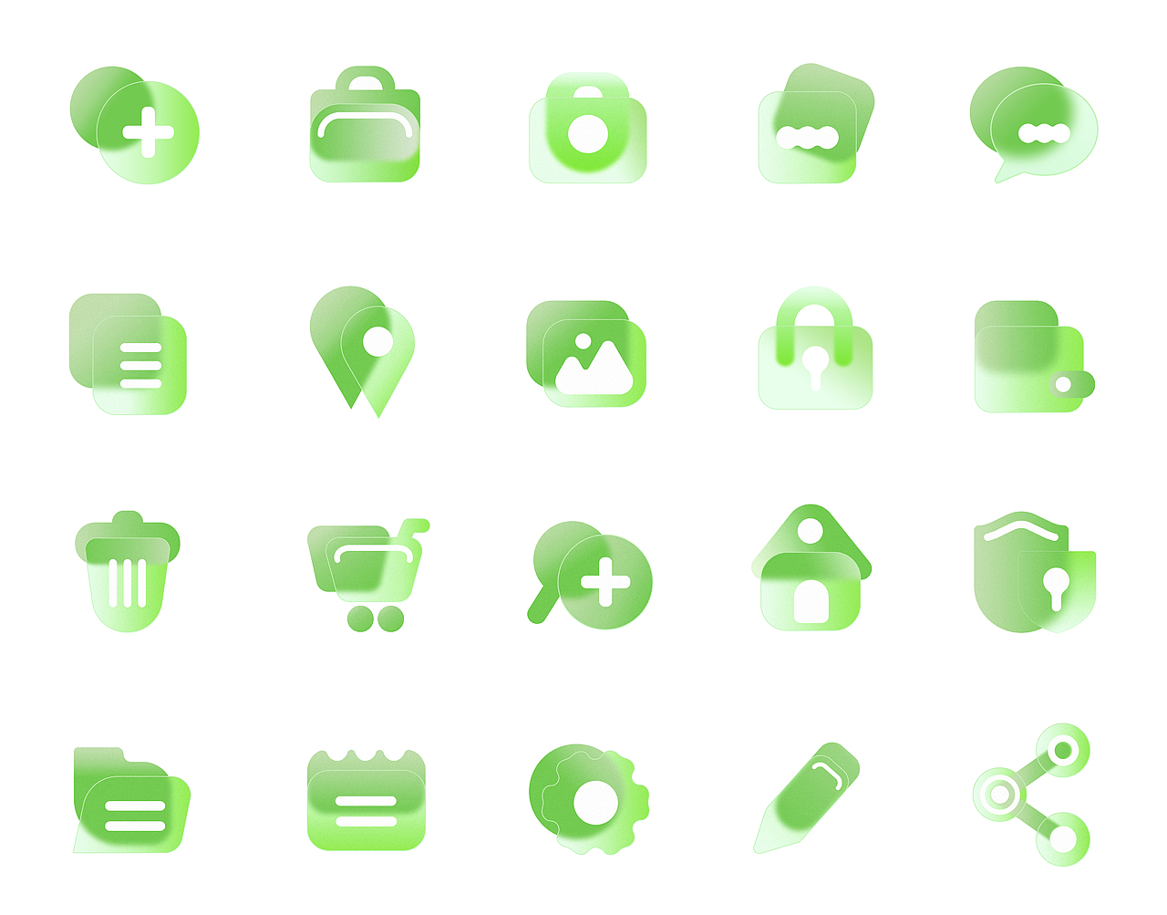 毛玻璃风格icon（图ZMzU3NDU1NDky） - 图标 - 站酷设计师夏日幻听原创素材 - 站酷ZCOOL