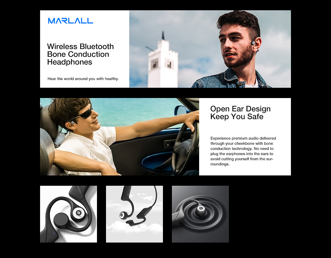 Amazon Details # Bone conduction earphone