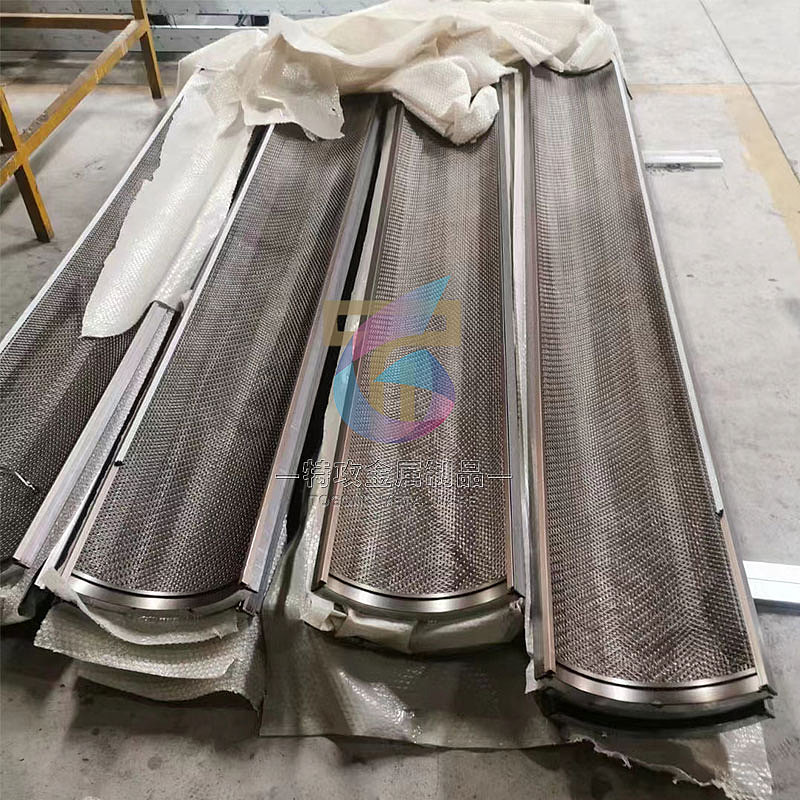 售楼部弧形不锈钢屏风花格定制