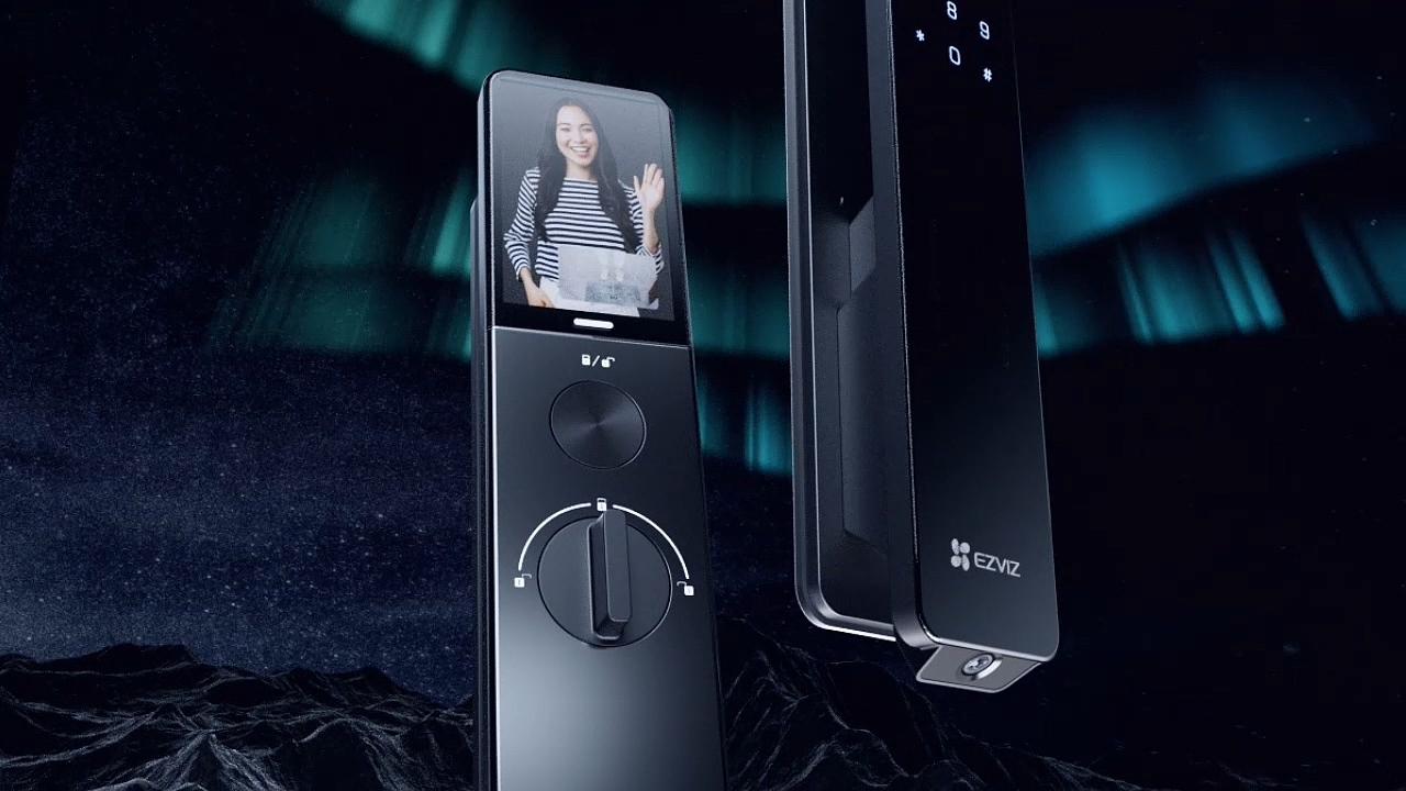 萤石Y3000FVX极光人脸视频锁渲染短片