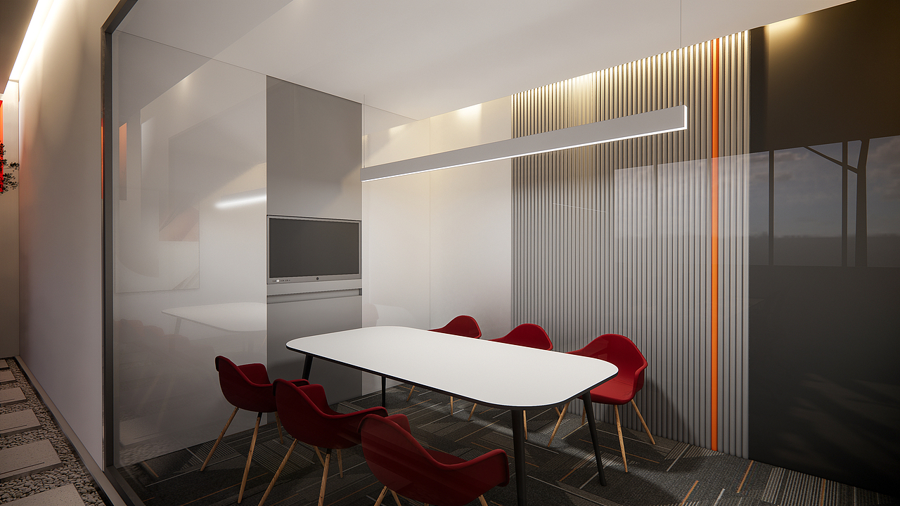 办公空间设计创意时尚色彩解构主义室内设计小众