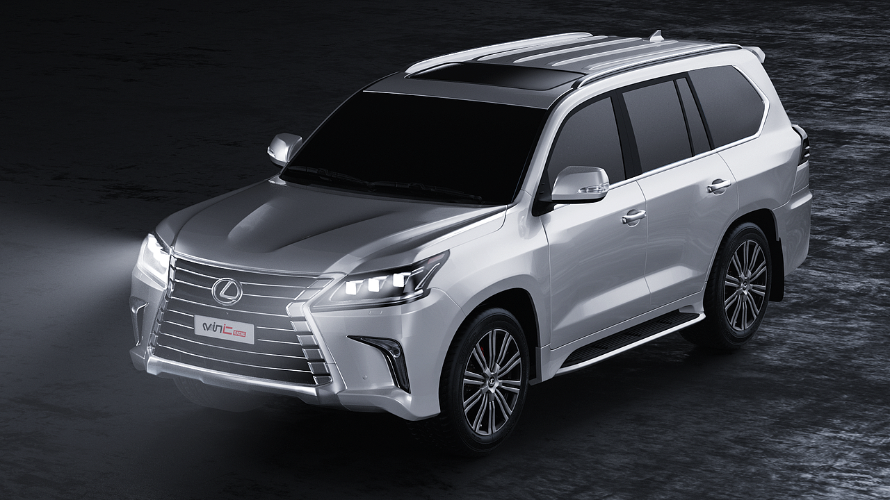 雷克萨斯lx570 专用043t 机电一体后轮dj卡钳_魄客-站酷zcool