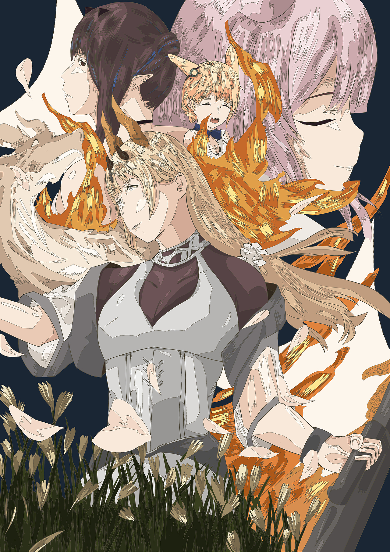 明日方舟--照我以火--苇草（图ZMzI1MDM4MTY4） - 创作习作 - 站酷设计师椛楠twelve原创素材 - 站酷ZCOOL