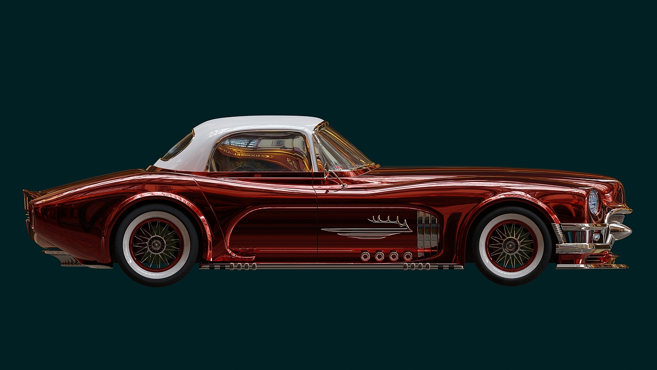 Blender老爷车设计