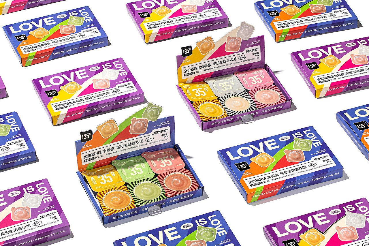 喜欢泥 宠物猫主食餐盒 | 宠物 猫 罐头 包装 品牌