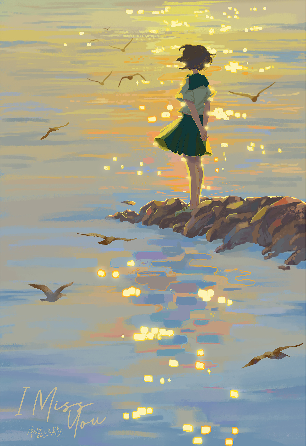 日常习作-《回忆》（一）（图ZMzIzMTA2NzA0） - 商业插画 - 站酷设计师海螺姑娘lx原创素材 - 站酷ZCOOL