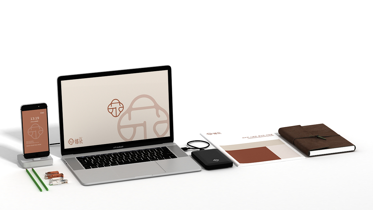 连锁品牌娜朵洗脸吧VI包装产品空间设计部分展示