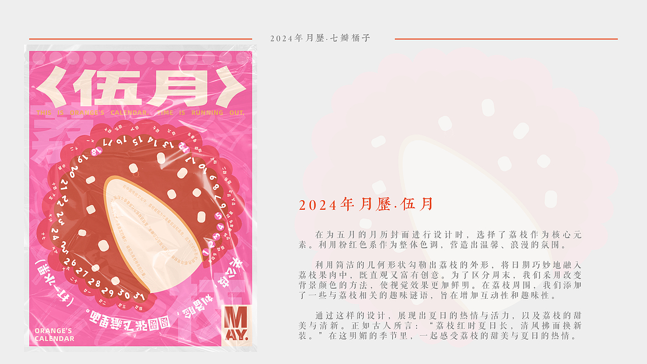 农历龙历年-2024龙年月历设计(水果类)(图ZMzU5MTk3MTgw) - 海报 - 站酷设计师七瓣橘子QI原创素材 - 站酷ZCOOL