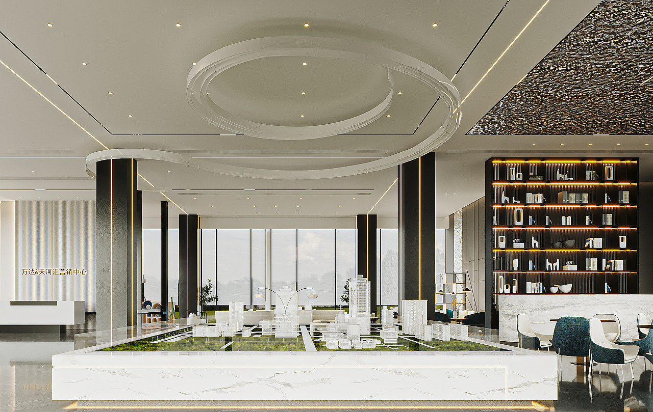 商务营销会展中心装修案例（图ZMzE2Mjg4NDgw） - 商业空间设计 - 站酷设计师去装网原创素材 - 站酷ZCOOL