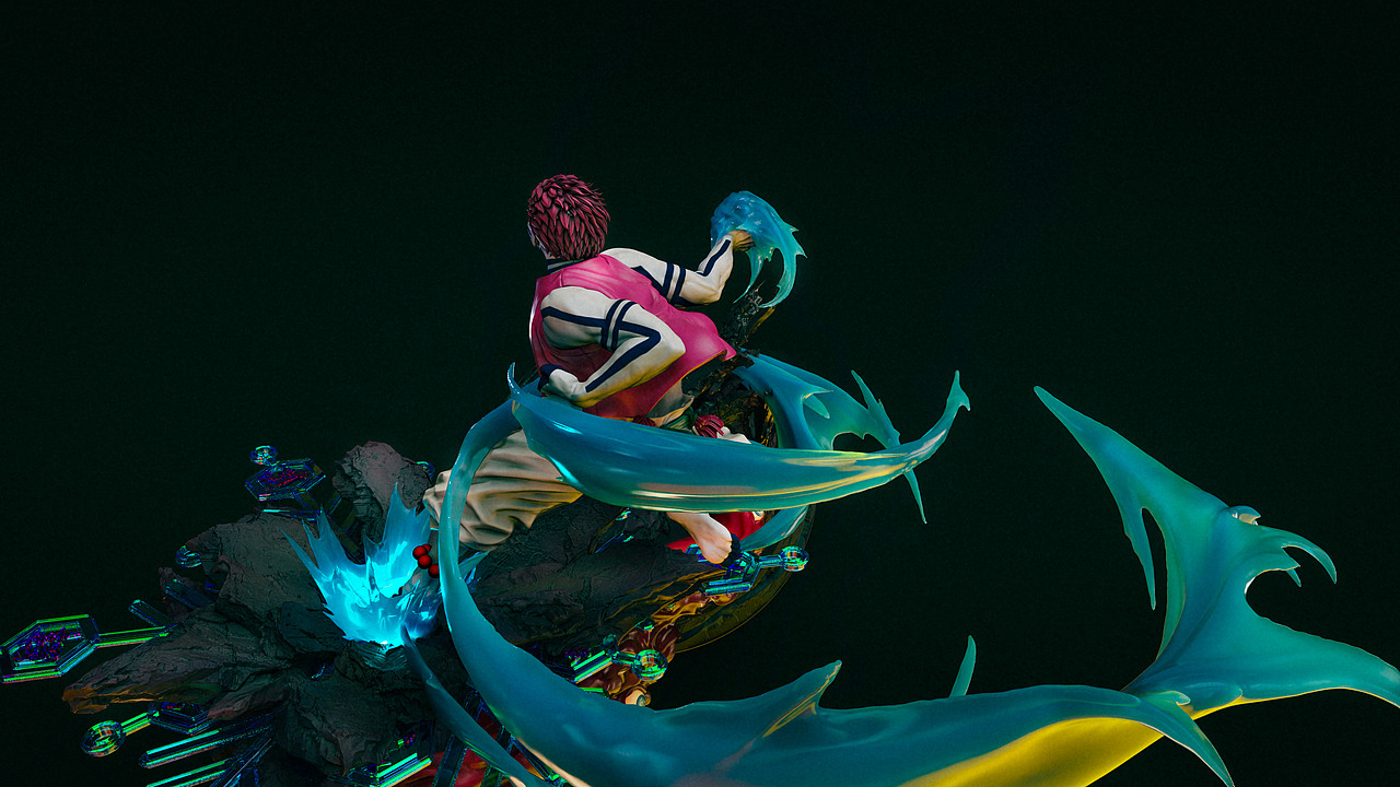 鬼灭之刃——猗窩座（上弦叁）（图ZMzE1MzAyNTAw） - 人物/生物 - 站酷设计师CCJ_IDEA原创素材 - 站酷ZCOOL