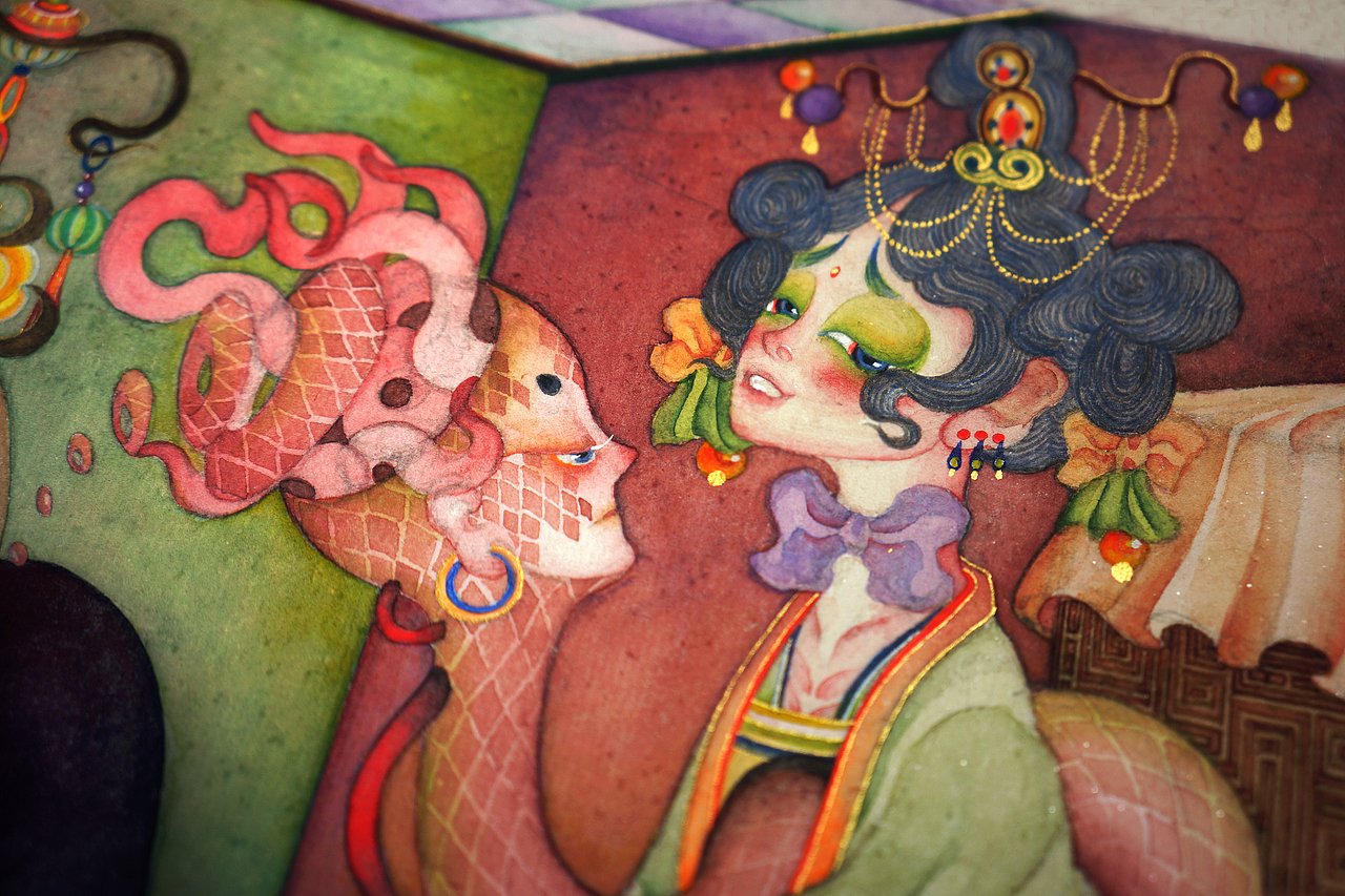 《幻影戏坊.密思使》白中南颜彩——人川集（图ZMzA4OTI3ODQ4） - 艺术插画 - 站酷设计师白中南原创素材 - 站酷ZCOOL